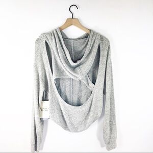 Rebecca Elliot open back soft hoodie New
